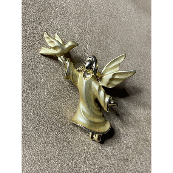VNTG Lot 4 Signed Angel Brooch BeautifulSilver/Gold Tone Anne Klein,Giusti,SE,DM - Picture 5 of 11